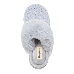 Dearfoams Courtney Knit Scuff Womens Memory Foam Slip-On Slippers