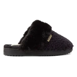 Dearfoams Courtney Knit Scuff Womens Memory Foam Slip-On Slippers