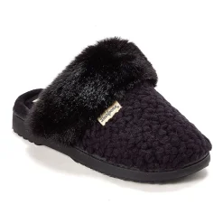 Dearfoams Courtney Knit Scuff Womens Memory Foam Slip-On Slippers