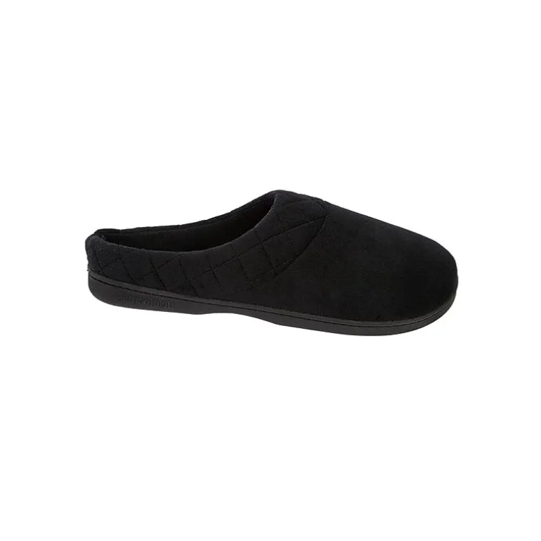 Dearfoams Darcy Velour Scuff Womens Memory Foam Clog Slippers