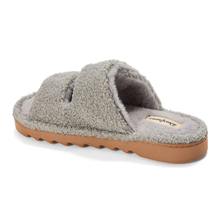 Dearfoams Dearfoams Womens Memory Foam Slip-On Slippers