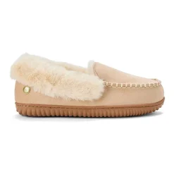 Dearfoams Doreen Genuine Suede Clog With Prayer Seam Womens Slip-On Slippers