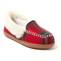 Dearfoams Doreen Genuine Suede Clog With Prayer Seam Womens Slip-On Slippers
