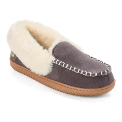 Dearfoams Doreen Genuine Suede Clog With Prayer Seam Womens Slip-On Slippers