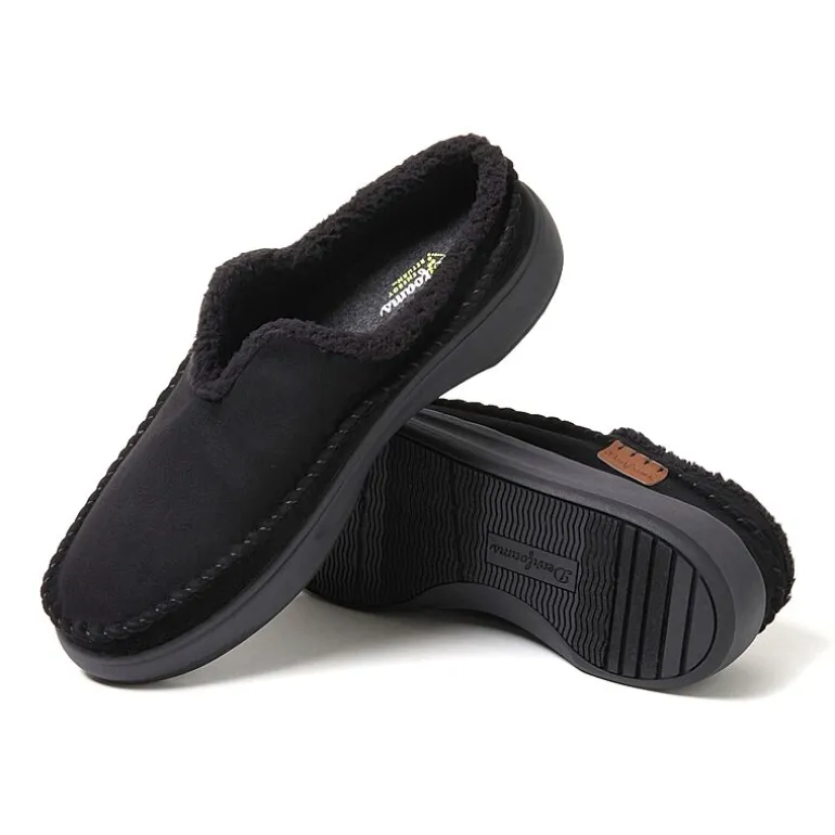 Dearfoams Elm Mens Memory Foam Clog Slippers