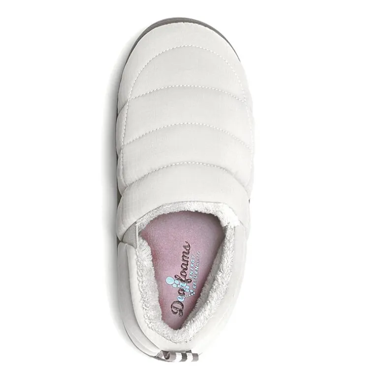 Dearfoams Fern Women'S Ripstop Closed Back - All Day Womens Memory Foam Slip-On Slippers