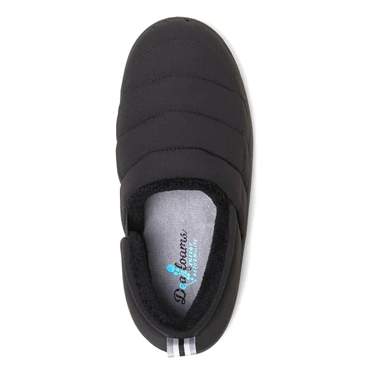 Dearfoams Fern Women'S Ripstop Closed Back - All Day Womens Memory Foam Slip-On Slippers
