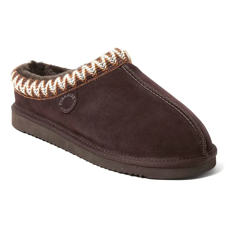 Dearfoams Grafton Mens Memory Foam Clog Slippers