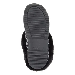 Dearfoams Hannah Festive Knit Womens Memory Foam Clog Slippers