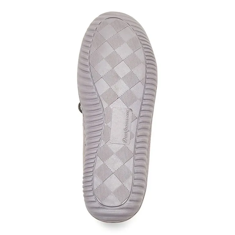 Dearfoams Harriet Genuine Suede Moc Womens Slip-On Slippers