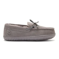 Dearfoams Harriet Genuine Suede Moc Womens Slip-On Slippers