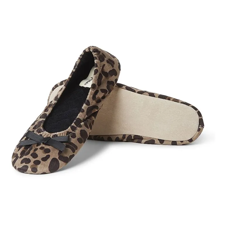 Dearfoams Layla Womens Ballerina Slippers