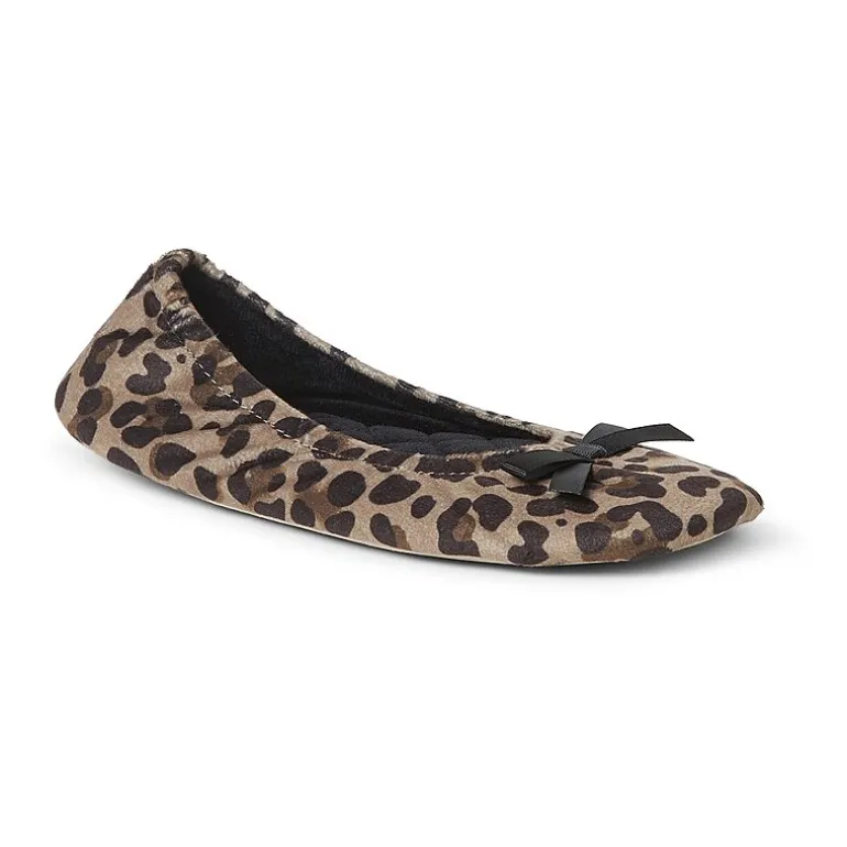 Dearfoams Layla Womens Ballerina Slippers