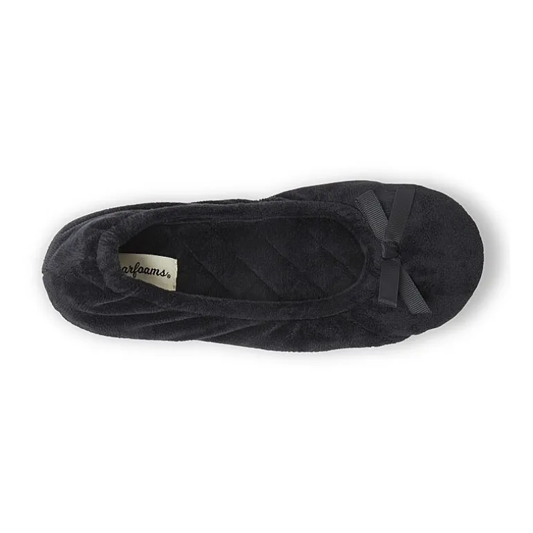 Dearfoams Layla Womens Ballerina Slippers