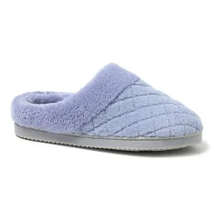 Dearfoams Libby Quilted Terry Womens Memory Foam Clog Slippers