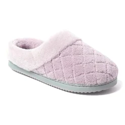 Dearfoams Libby Quilted Terry Womens Memory Foam Clog Slippers