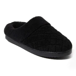 Dearfoams Libby Quilted Terry Womens Memory Foam Clog Slippers