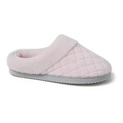Dearfoams Libby Quilted Terry Womens Memory Foam Clog Slippers