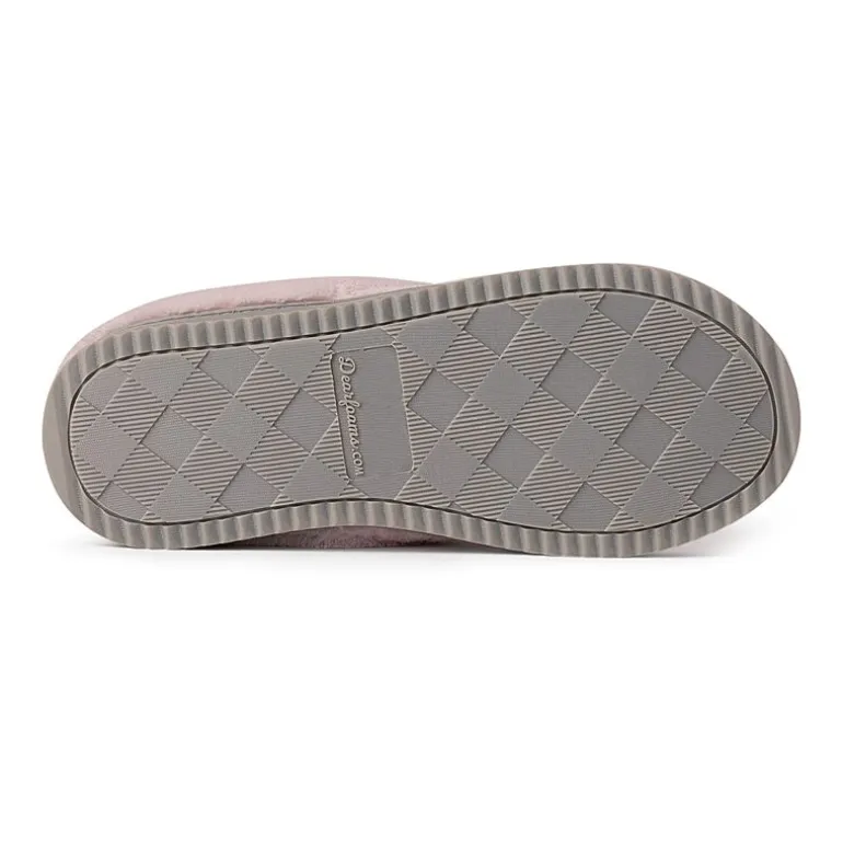 Dearfoams Libby Quilted Terry Womens Memory Foam Clog Slippers