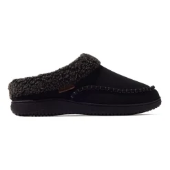 Dearfoams Marshall Microsuede Moc Toe Mens Memory Foam Clog Slippers