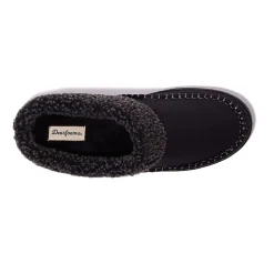 Dearfoams Marshall Microsuede Moc Toe Mens Memory Foam Clog Slippers