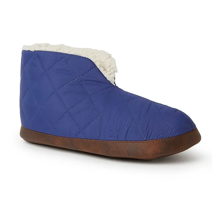 Dearfoams Mens Memory Foam Bootie Slippers