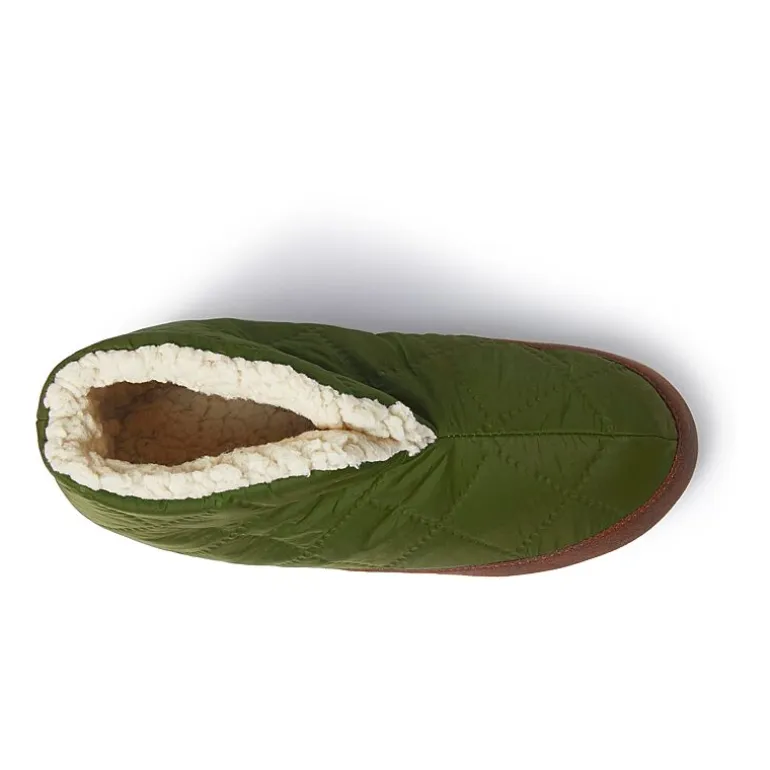 Dearfoams Mens Memory Foam Bootie Slippers