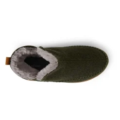 Dearfoams Mens Memory Foam Bootie Slippers