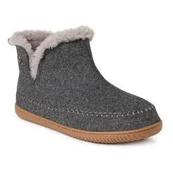 Dearfoams Mens Memory Foam Bootie Slippers