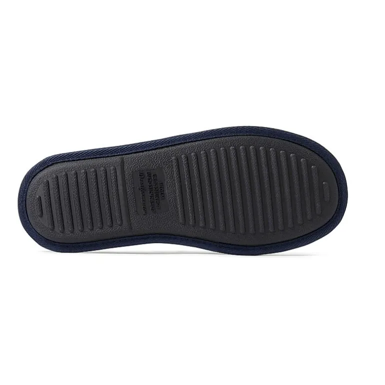 Dearfoams Mens Memory Foam Slip-On Slippers