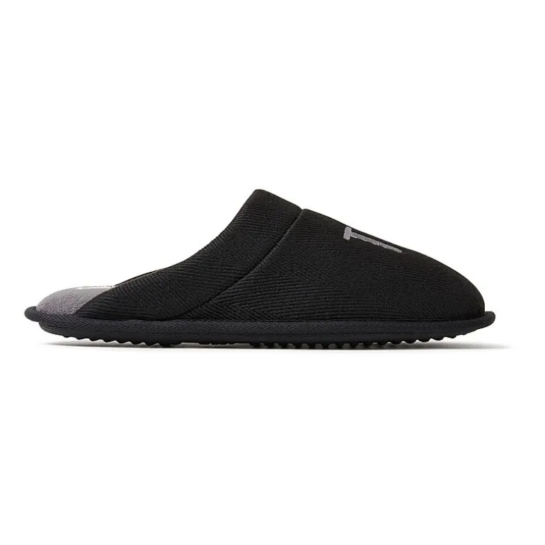 Dearfoams Mens Memory Foam Slip-On Slippers