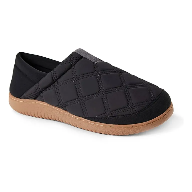 Dearfoams Mens Memory Foam Slip-On Slippers