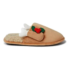 Dearfoams Mens Memory Foam Slip-On Slippers