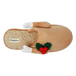 Dearfoams Mens Memory Foam Slip-On Slippers