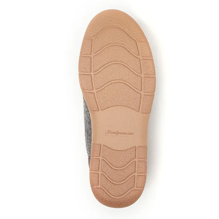 Dearfoams Mens Memory Foam Slip-On Slippers