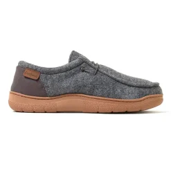Dearfoams Mens Memory Foam Slip-On Slippers