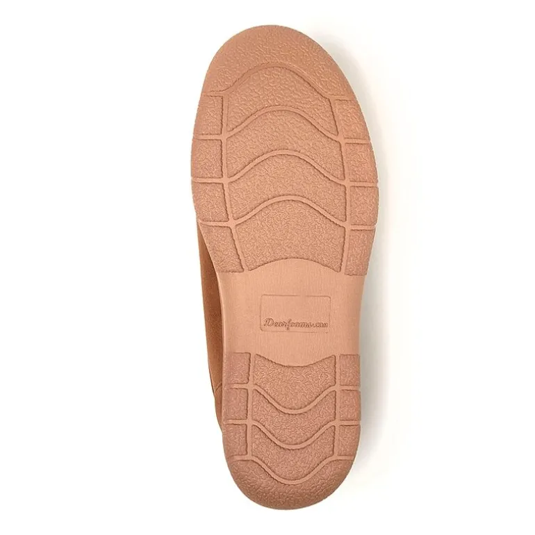 Dearfoams Mens Memory Foam Slip-On Slippers