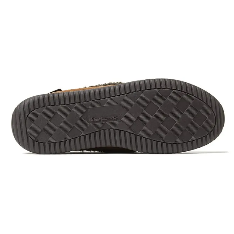 Dearfoams Mens Moccasin Slippers