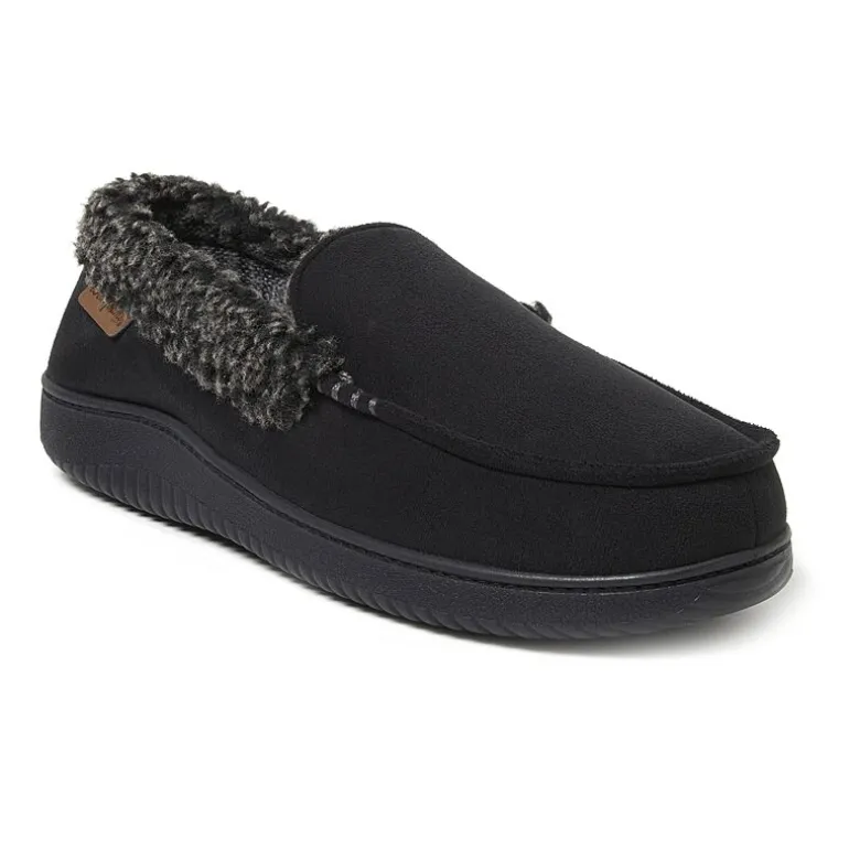 Dearfoams Mens Moccasin Slippers