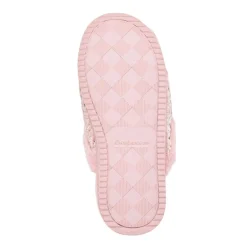 Dearfoams Paris Chenille Shaped Tab Scuff Womens Slip-On Slippers