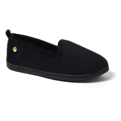 Dearfoams Rachel Velour Closed Back Womens Memory Foam Slip-On Slippers