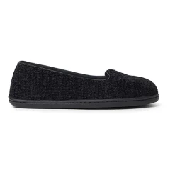 Dearfoams Rebecca Chenille Closed Back Womens Memory Foam Slip-On Slippers