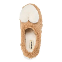 Dearfoams Rosie Furry Icon Womens Memory Foam Clog Slippers