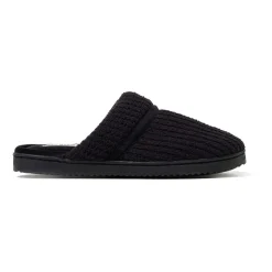 Dearfoams Serena Marled Chenille Scuff Womens Memory Foam Slip-On Slippers