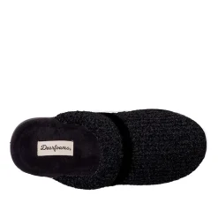 Dearfoams Serena Marled Chenille Scuff Womens Memory Foam Slip-On Slippers