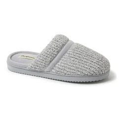 Dearfoams Serena Marled Chenille Scuff Womens Memory Foam Slip-On Slippers