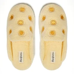 Dearfoams Teddy Tab Scuff Womens Memory Foam Slip-On Slippers