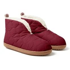 Dearfoams Warm Up Mens Memory Foam Bootie Slippers