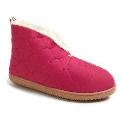 Dearfoams Warm Up Womens Memory Foam Bootie Slippers