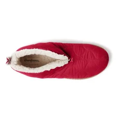 Dearfoams Warm Up Womens Memory Foam Bootie Slippers